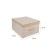 Storage box "Leaves", 50x40x25 cm, beige