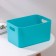 Joy storage basket, 2.3 l, 23 × 16 × 12 cm, turquoise color