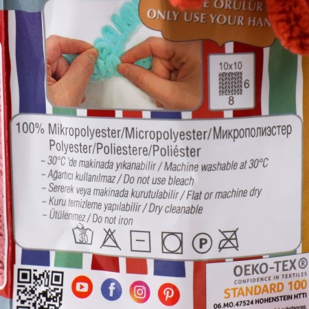 Yarn "Puffy Fine" 100% micropoliester 14.5m/100g (90)-3