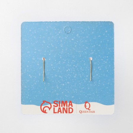 New Year! Earrings "New Year" snowmen, colored in gold-4