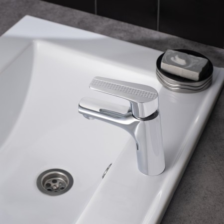 Sink mixer "RMS" SL131-001, single-leaf, cartridge 35 mm, brass, chrome-1