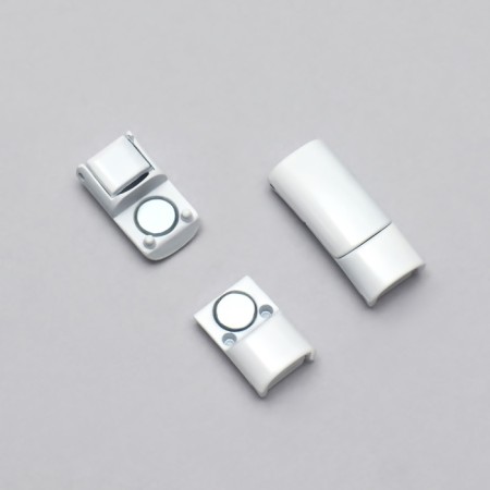 Cleep for laces, on magnets, steam, size 2.6 × 2 × 0.7 cm, white color-7