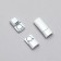 Cleep for laces, on magnets, steam, size 2.6 × 2 × 0.7 cm, white color
