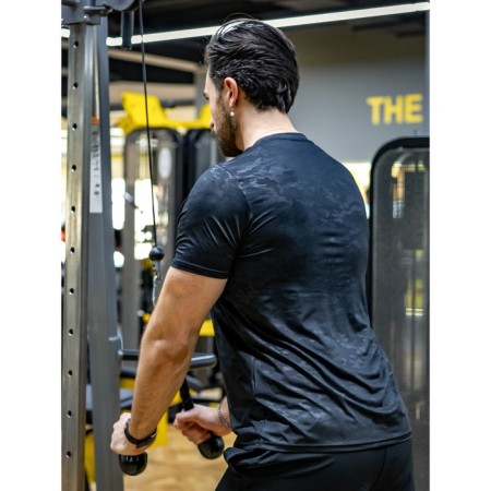 Sports T -shirt male ise, size 46, black color-2