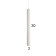 Lukas lamp LED 5W 4000k white 3x3x30-130cm