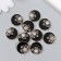 Decor for creativity plastic "Flower in a circle with a rhinestone" black, gold 0.3x1.8x1.8 cm