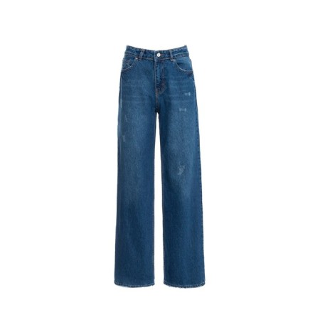 Women's jeans, dark blue color, size 34 (40)-2