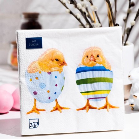 Paper Ottaboks "Art Buket" Easter friends, 3 layers, 20 sheets, 33*33