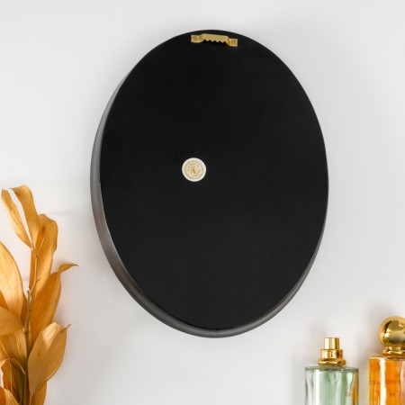 Panel interior polystone "Beetle rhino" black with gold 21x5x27 cm-3