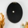Panel interior polystone "Beetle rhino" black with gold 21x5x27 cm