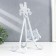 Souvenir cast iron stand "Rooster and chicken" white 28x6x16 cm