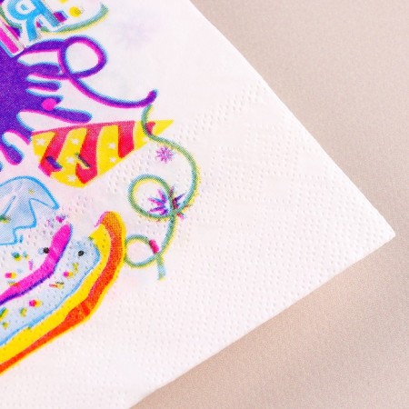 Paper napkins “Happy birthday”, 33x33 cm, set 20 pcs.-1