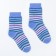 Women's socks, color blue stripes, size 23-25