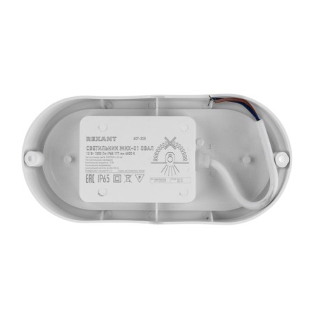 Luminer LED LED dust -proof oval IP65 12W 1000lm 6500K REXANT-5