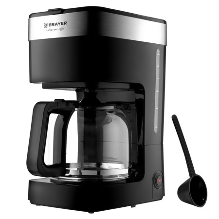 Brayer 1126br coffee maker, drip, 900 watts, 1.5 l, black-sherry-12