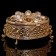 Casket "Grace", with velvet, 7.5 × 5.5 × 4.5 cm, with crystals