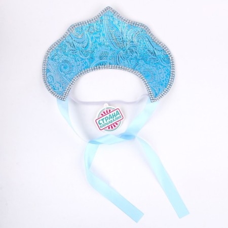 Kokoshnik "Zimushka" with ribbons-4