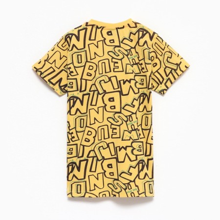 T -shirt for a boy, yellow color, height 128cm-3