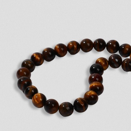 Beads on threads ball No. 10 "Tiger Eye", 38 beads-2