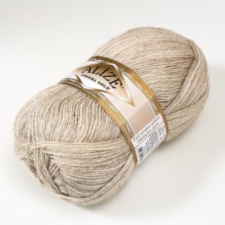 Yarn "Angora Gold" 20% wool, 80% acrylic 550m/100g (152 Bezh.mel)-1