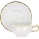 Tea Service 6/9 Tulip, DELIVERY “Snow -white tulip, golden holders”, 15 items