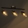Lamp "Masumi" 3x40 W E14 black/chrome 58x10x20cm