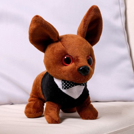 Soft toy "Chihuahua Robi" in clothes, 20 cm
