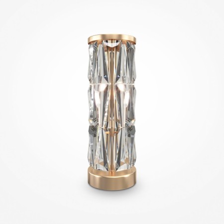 Luminaire desktop Maytoni Mod043TL-02G, 2HE14, 60W, 20x20x58 cm, color gold