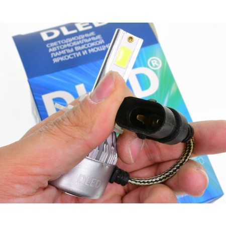 DLED HIR2 LED lamp 9012, PX22D, C6 Original, 12V, 6500K, in a set 2 pcs-1