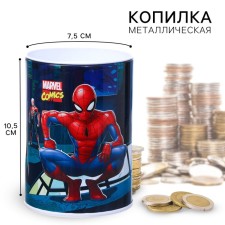 Spider-Man piggy bank, 7.5x7.5x10.5 cm