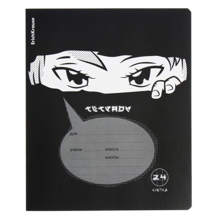 Notebook 24 sheets in the Erichkrause "Watching You", cover coated cardboard, offset unit, mix-3