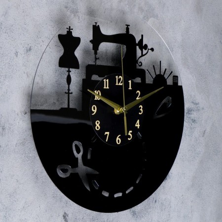 Wall clock, series: interior, "cut", 30 x 30 cm-1