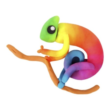 Plasticine vegetable basis, 6 colors, 90 g, Jovi, fluorescent, bright palette-3