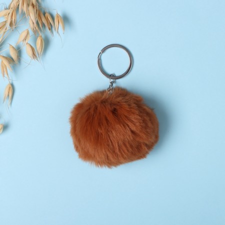 Fluffy on the ring "Capibar. The whole world is for you!" D = 8 cm 15x13 cm-4