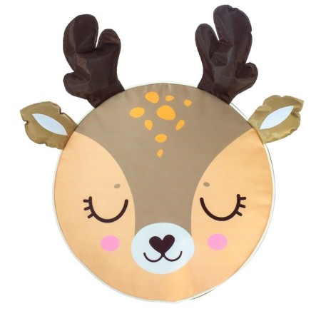 Soft toy-Pufic "Deer", 40 × 40 cm, brown color-1