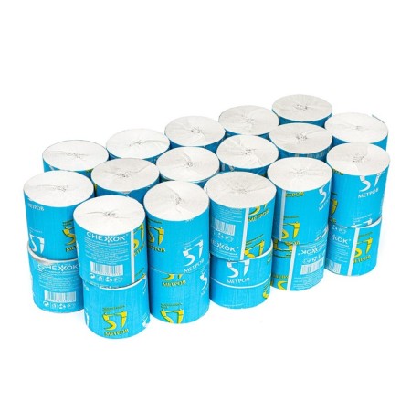 Paper toilet snow, without a sleeve, 1 layer, 40 meters, 32 rolls-2