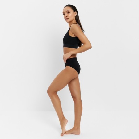 Female set (top, panties) Black color, size 42-44-1