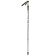 Scandinavian Walking Alitop, telescopic, 3 sections, up to 135 cm, black color