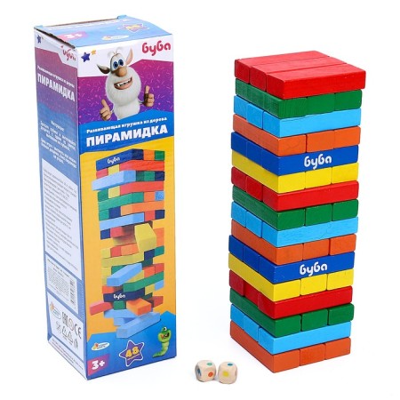 Board game Pyramid Wooden Tower "Buba"-1