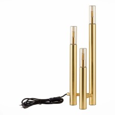 ST LUCE bedside lamp. SL1236.204.03. Eclip. 3x5 watts, G9, 4000k, 15x15x48.5 cm, golden color