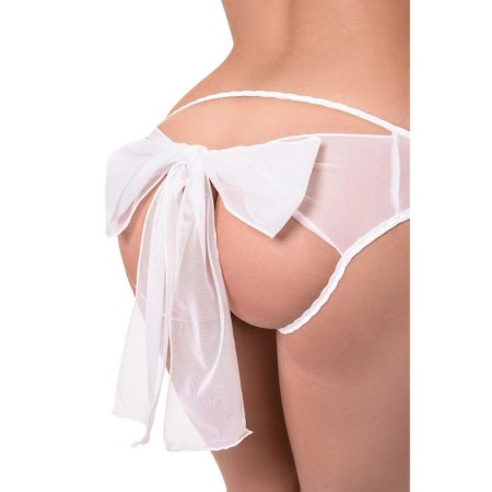 Erotic panties from ethnic glasses Erolata, with a bow, white color, size 42-44-6