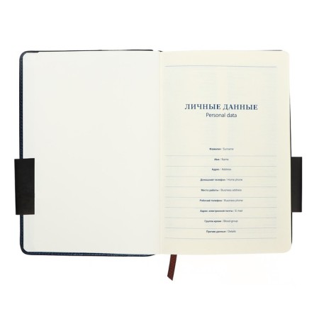 Lowed diary, PVC cover, A5 format, 140 sheets in a cage, metallic, mix-5