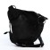 Lightning waist bag, 3 outer pockets, hook on the thigh, black color