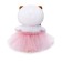 Soft toy "Lee Lee Baby" in a skirt with sparkles, 20 cm