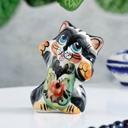 Сувенир "Кот Феликс", гжель, цвет-5