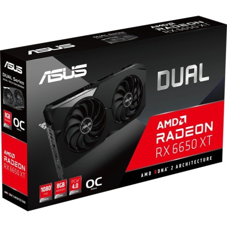 The ASUS Dual-RX6650XT-O8G, AMD Radeon RX 6650XT, 8GB, GDDR6, HDMI, DP-6