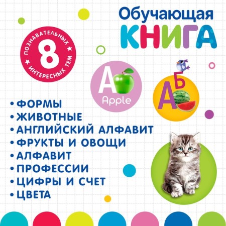 Educational toy "Interactive Book", with an interactive pen, sound, light-4