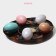 Glass stand for the eggs "Easter", 10 cells, 24 × 20.5 cm, black color