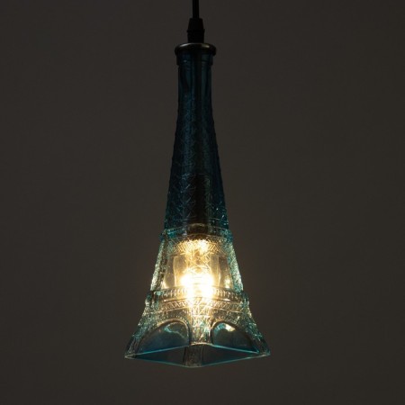Suspendor "Eiffel" E14 40W Blue 8x8x27-127cm-3