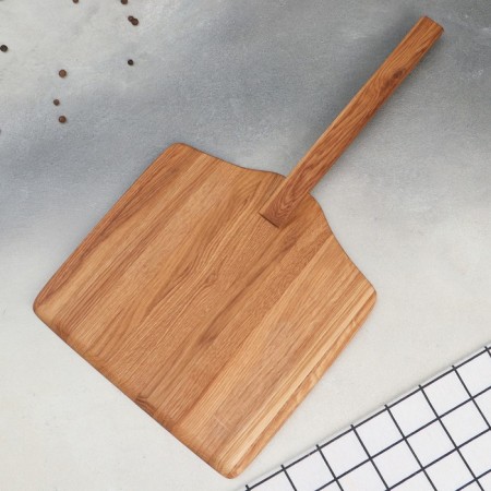 ADELICA Board "Pizza Lapata", the working part is 30 × 30 cm, a handle 24.5 cm, oak-4